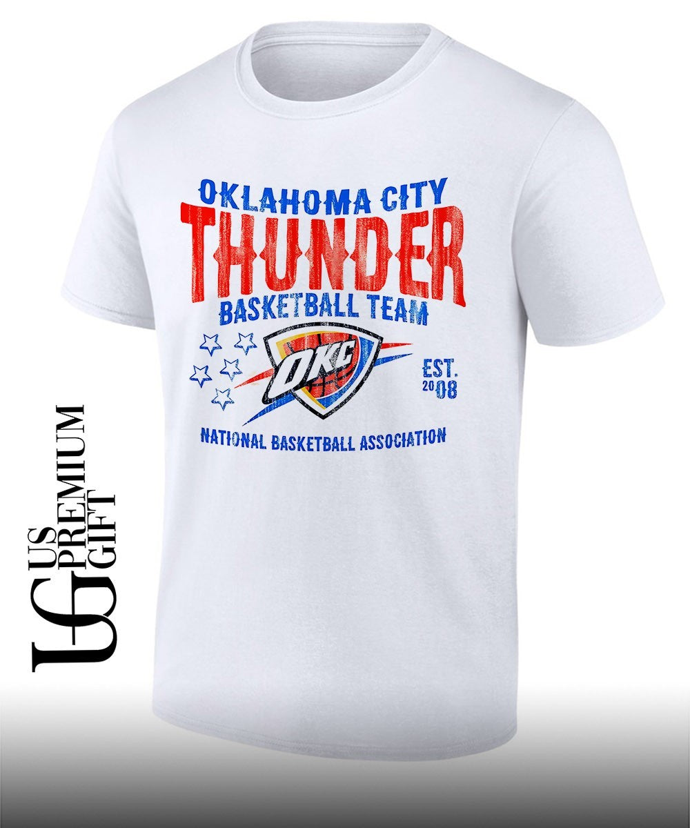 Oklahoma City Thunder basketball 2008 NBA vintage graphic shirt