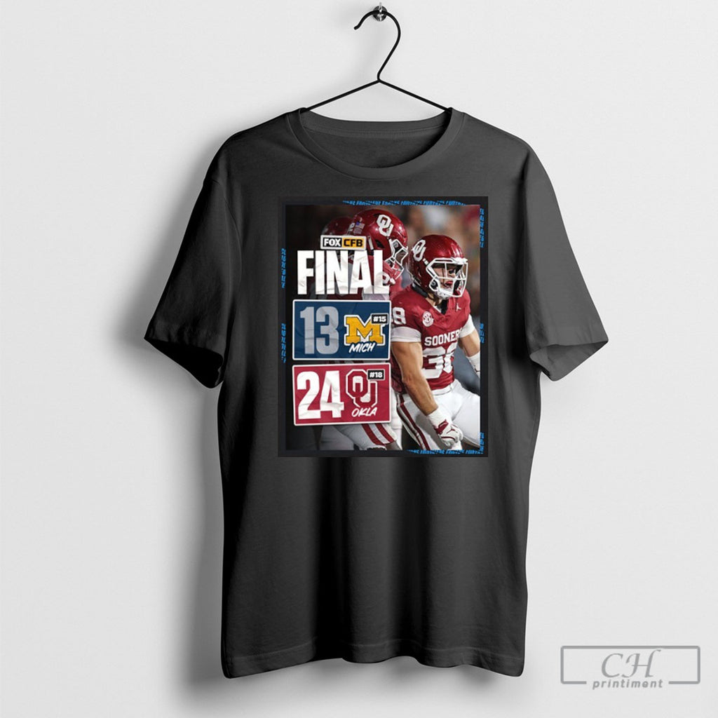 Oklahoma Sooners Win 24 13 Michigan Poster