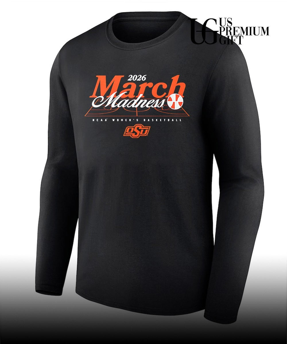 Oklahoma State Cowgirls NCAA women’s basketball 2026 March Madness shirt