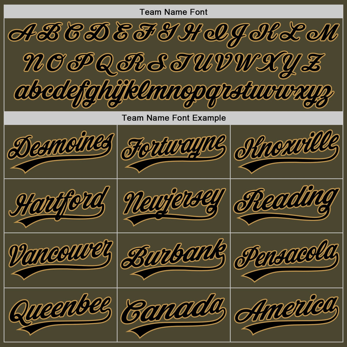 Custom Olive Black-Old Gold Authentic Throwback Salute To Service Baseball Jersey