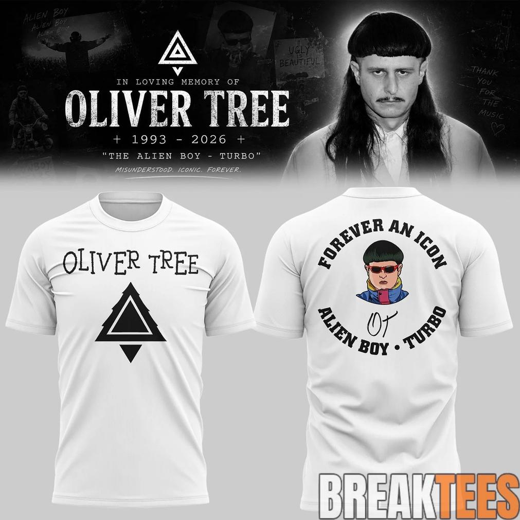Oliver Tree In Loving Memory White Limited Edition 3D TShirt