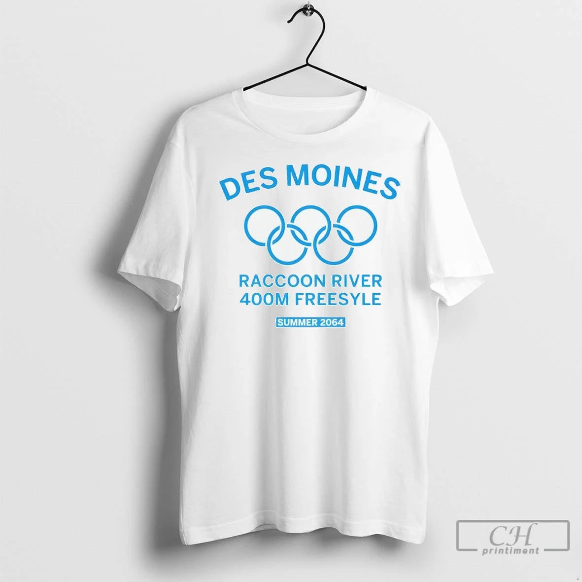 Olympic Midwest Des Moines Raccoon River 400m Freestyle Summer 2064 T Shirts