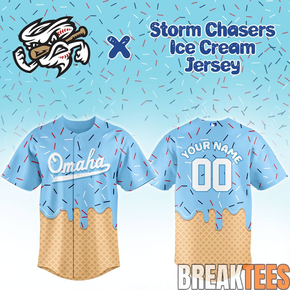 Omaha Storm Chasers Ice Cream Baseball Jersey