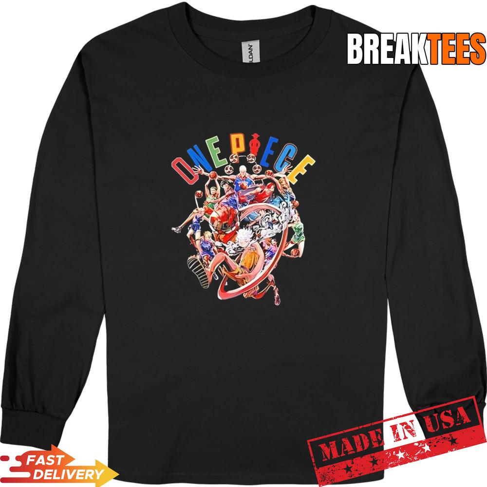 One Piece X NBA 2026 Poster T-Shirt