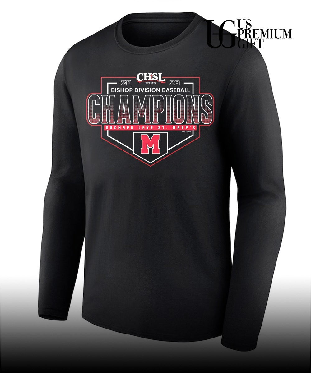 Orchard Lake St. Mary’s 2026 CHSL Baseball Bishop Division Champions shirt