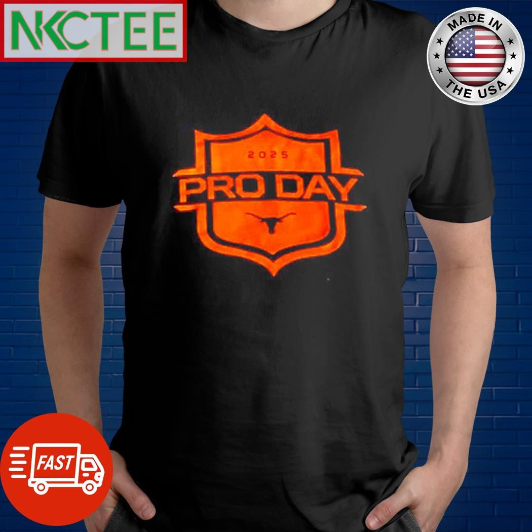Original 2025 pro day Texas Longhorns badge shirt
