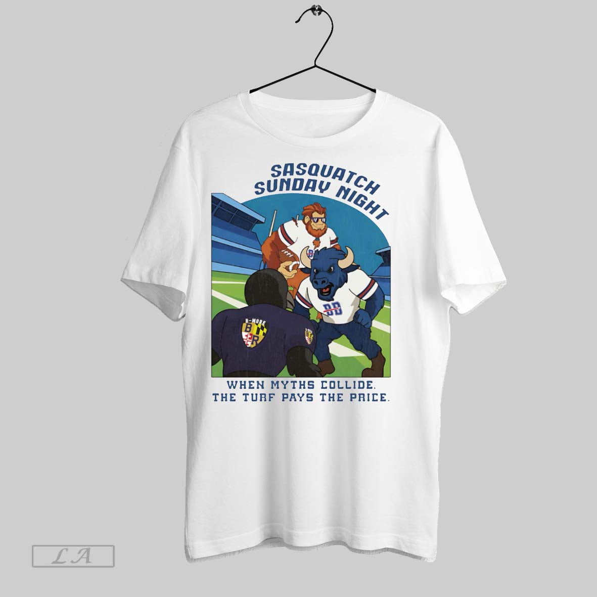 Original Bills Sasquatch Sunday Night When Myths Collide The Turf Pays The Price