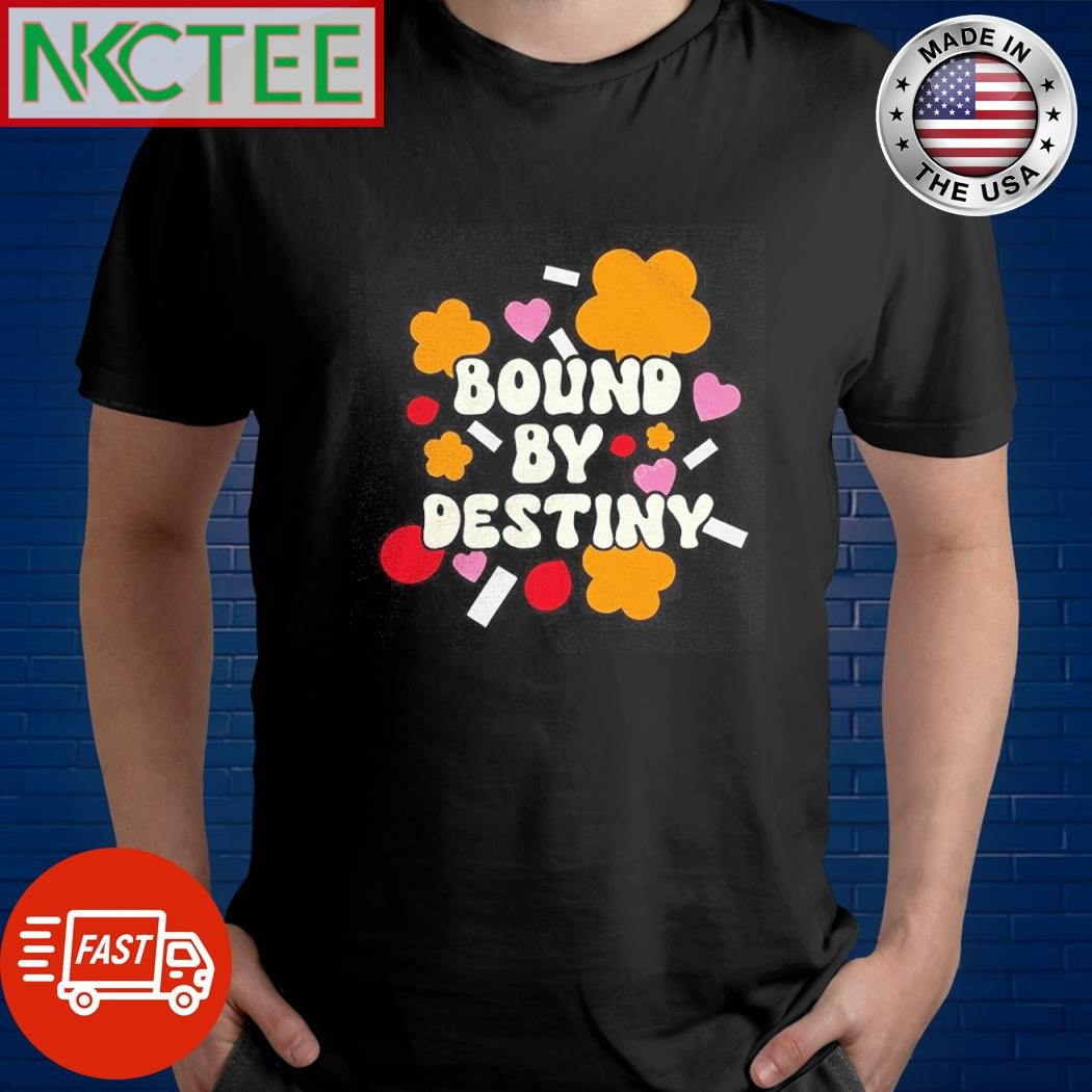 Original Bound by destiny flower heart graphic shirt