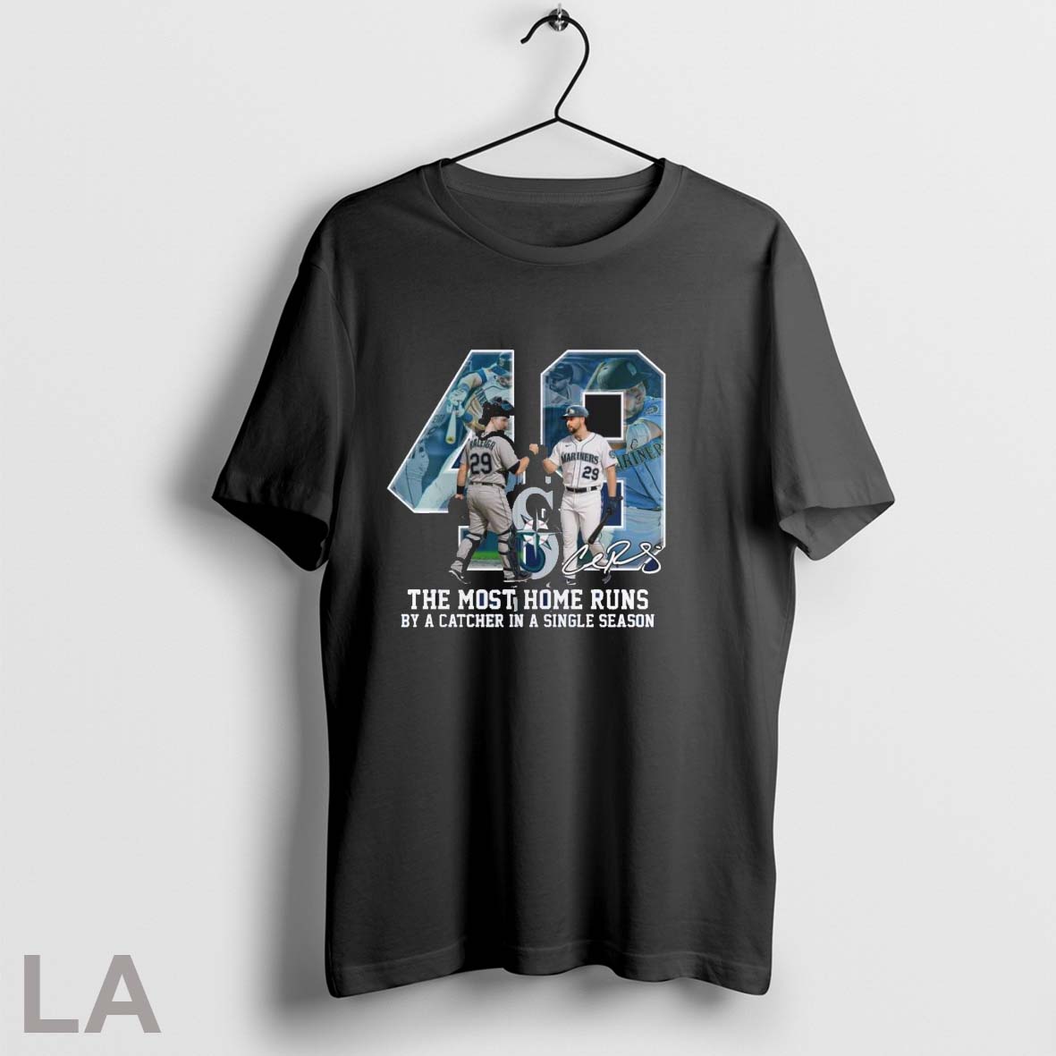 Original Cal Raleigh 49hr The Most Home Runs By A Catcher In A Single Season