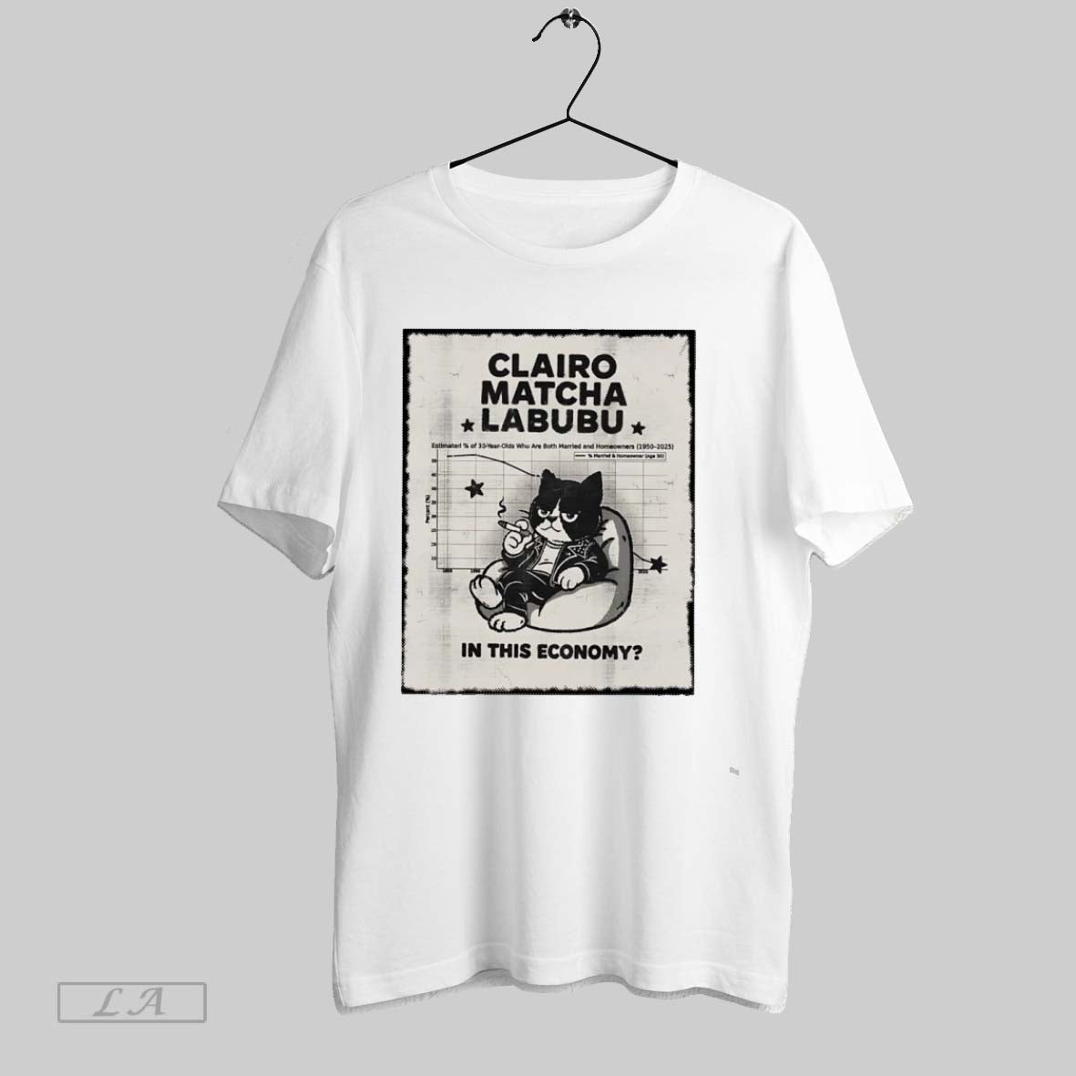 Original Cat Smoking Clairo Matcha Labubu In This Economy