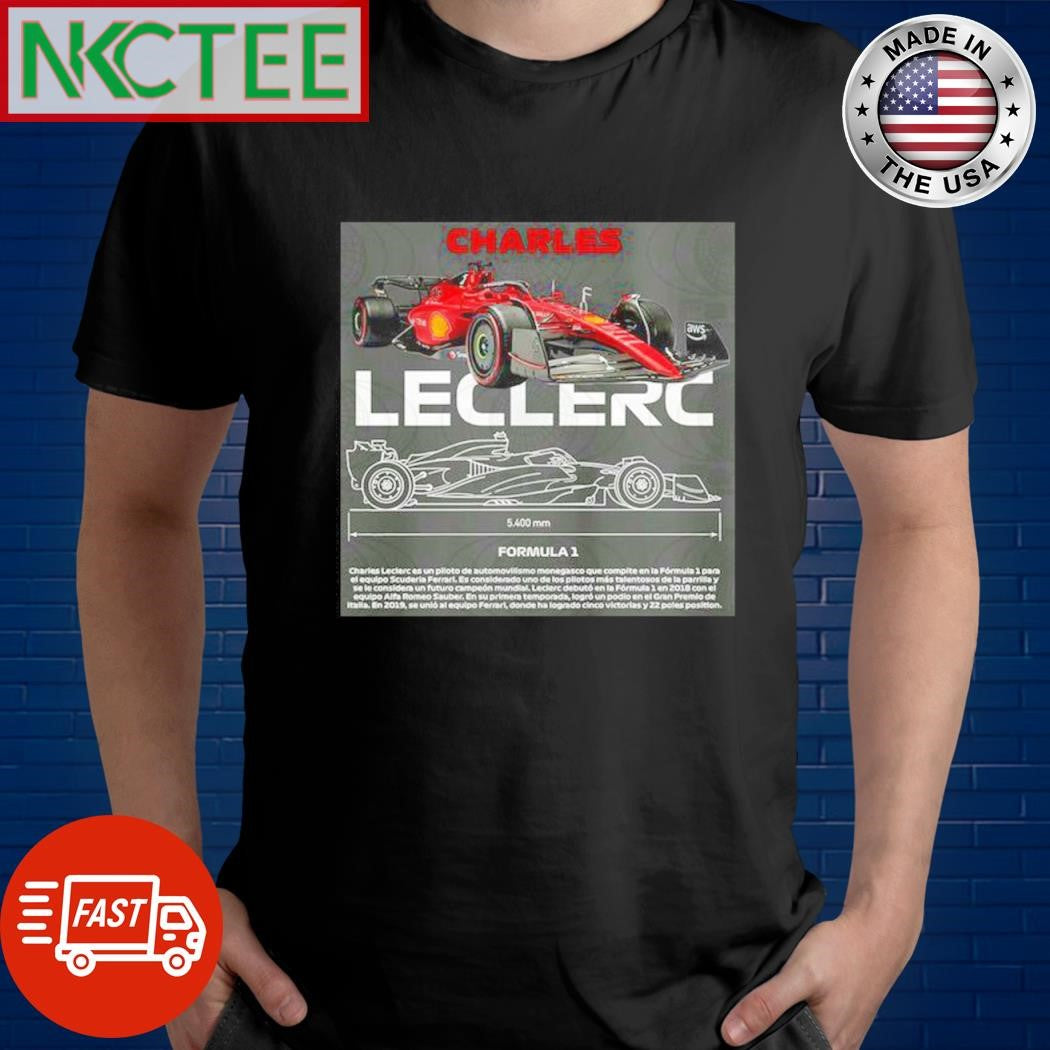 Original Charles Leclerc Formula 1 Driver Fated Car shirt