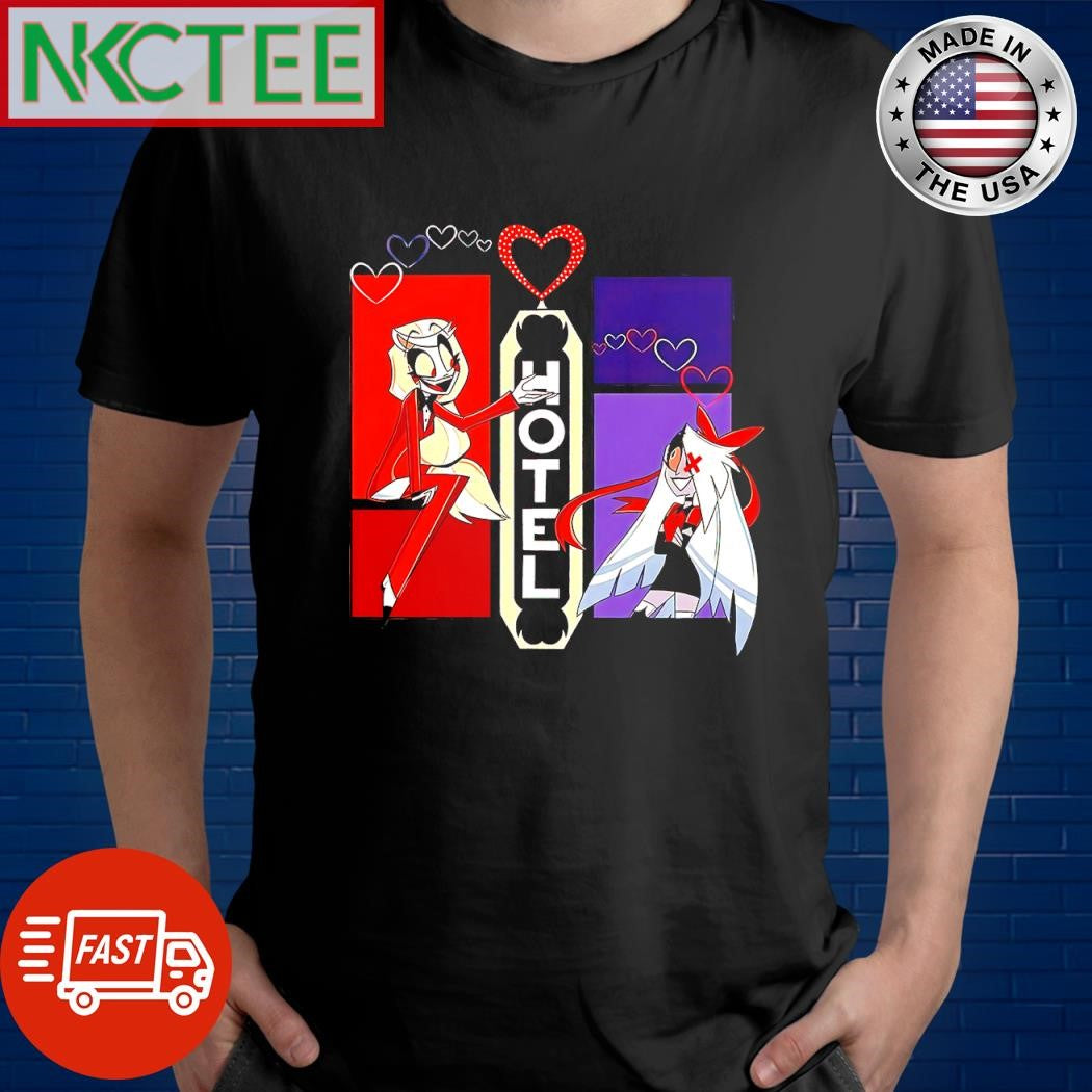 Original Charlie Morningstar Vaggie Hazbin Hotel heart shirt