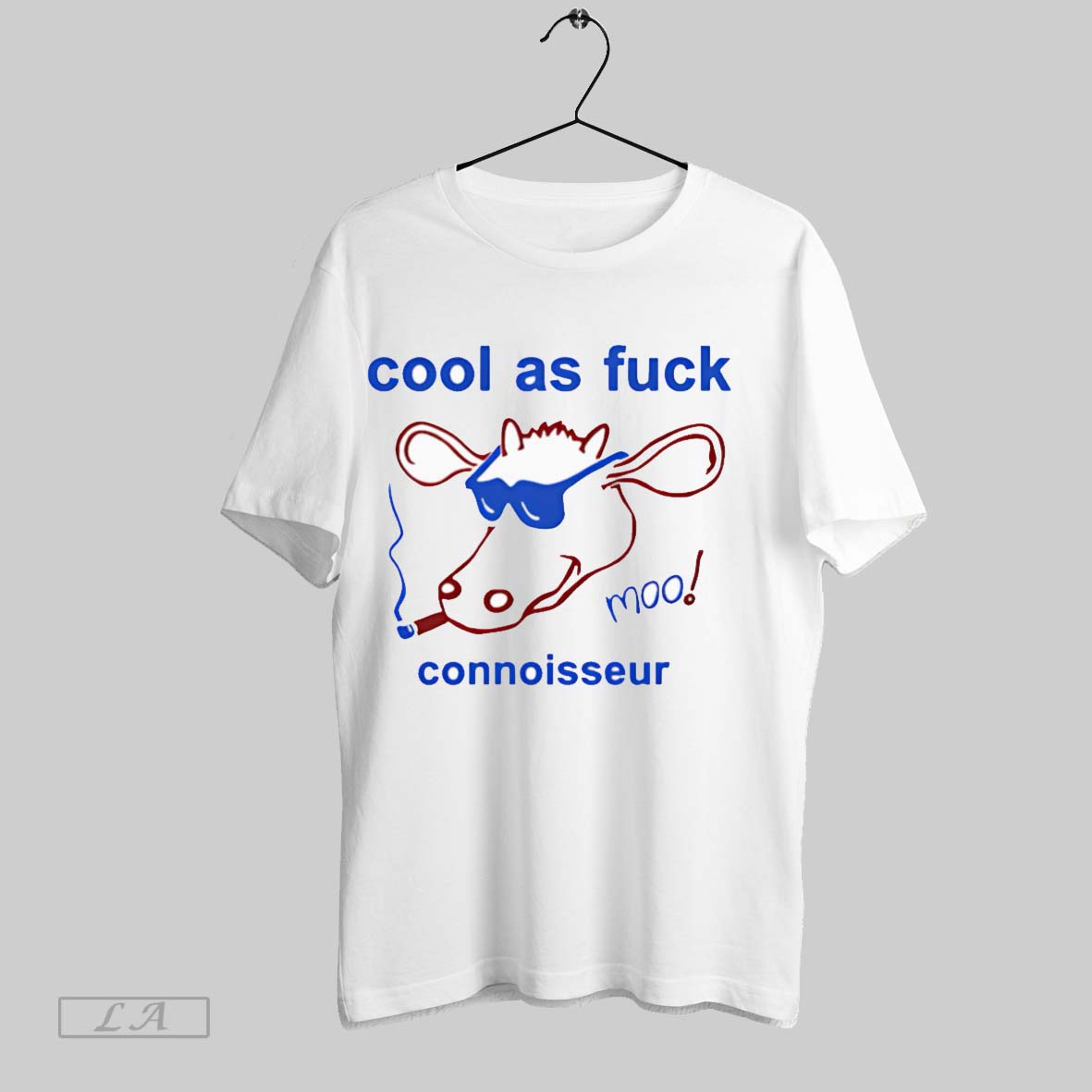 Original Cool As Fuck Connoisseurs Smoking White Poster
