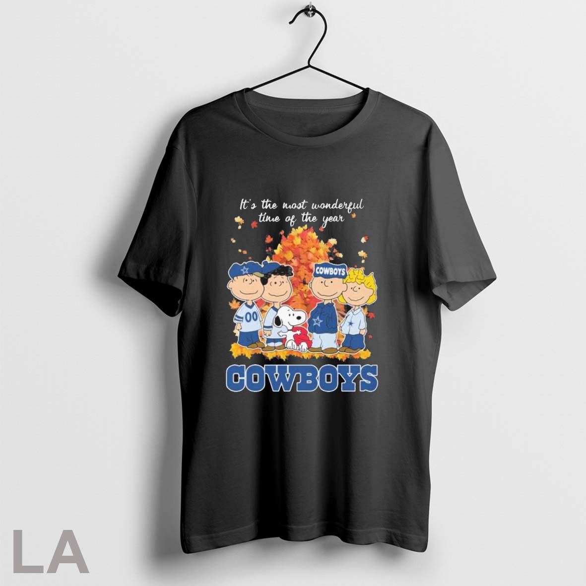 Original Dallas Cowboys And Peanuts Character Its The Most Wonderful Time Of The Year