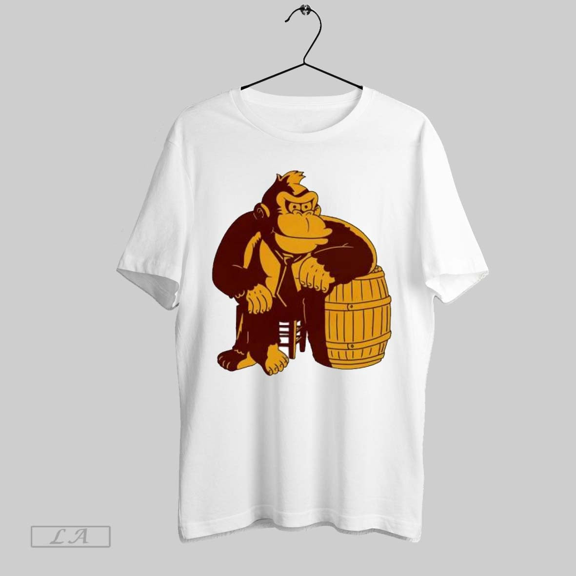 Original Donkey Kong Gorilla Sitting On A Barrel Video Game