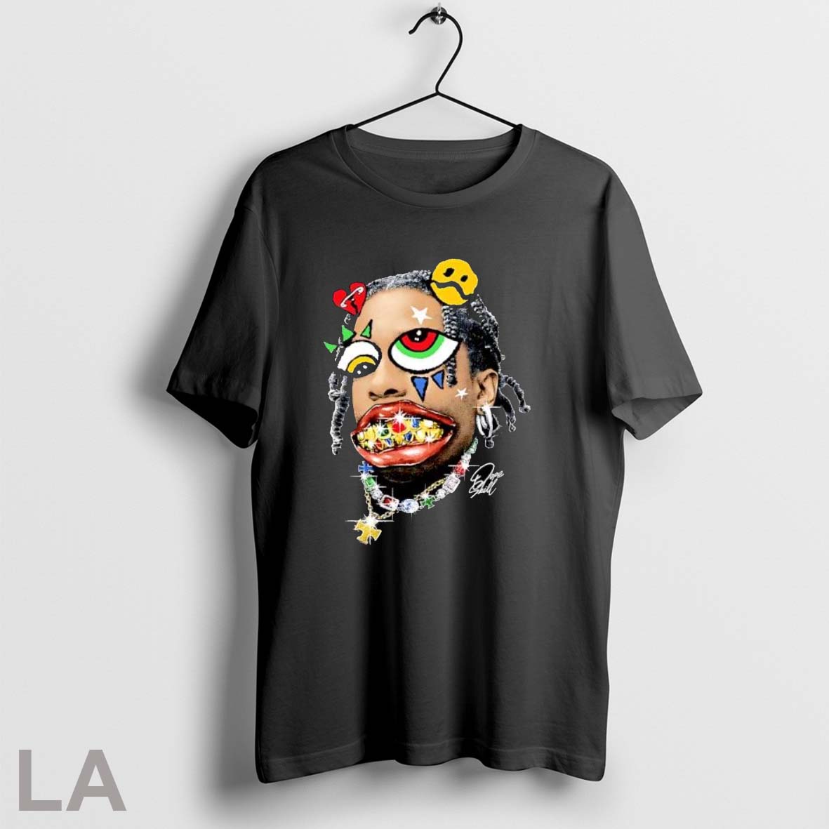 Original Dope Skill Cartoon Face With Gold Grills