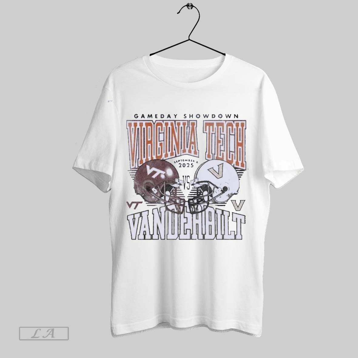 Original Gameday Virginia Tech Vs Vanderbilt September 6 2025 Duel Helmet