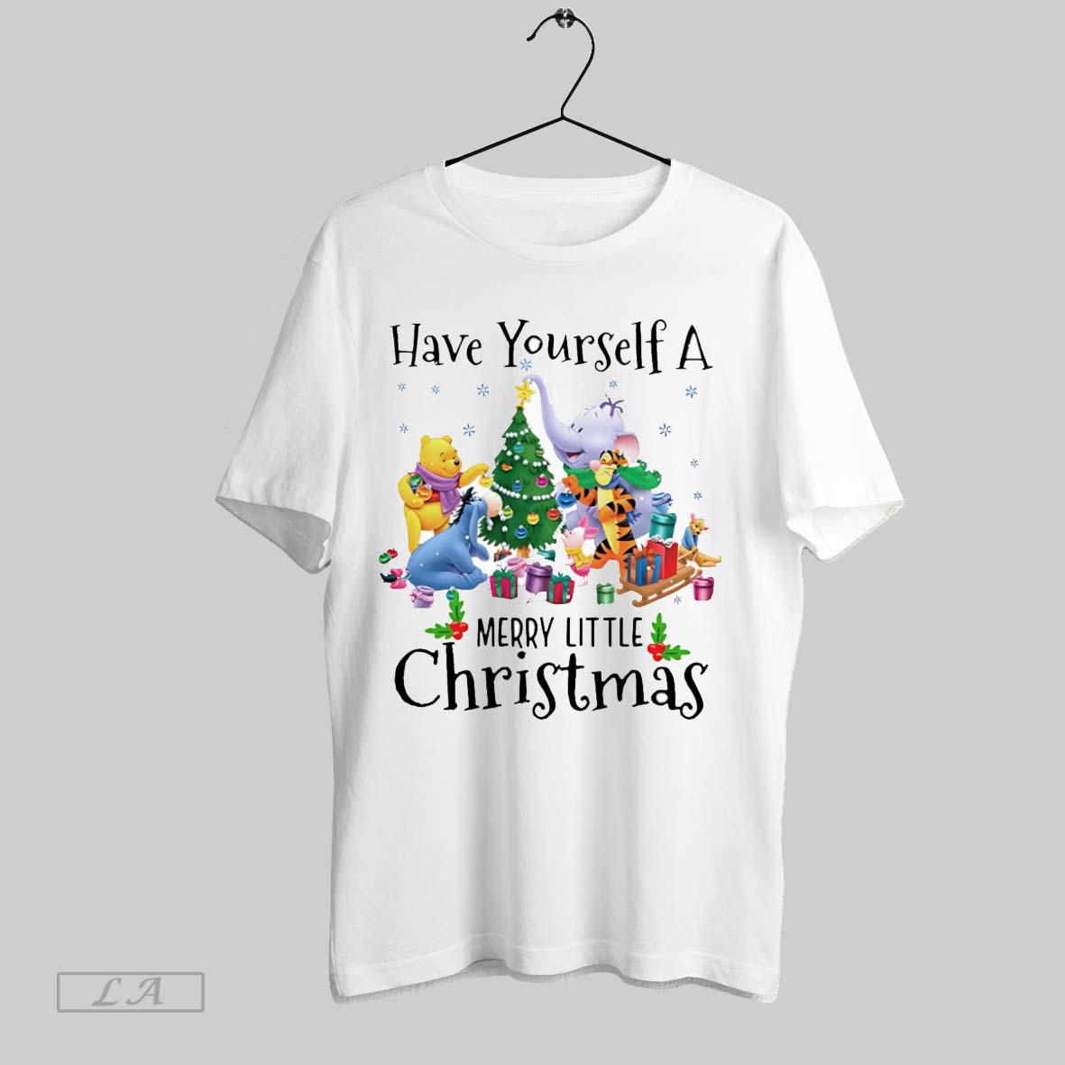 Original Have Yourself Merry Little Christmas Pooh And Friends