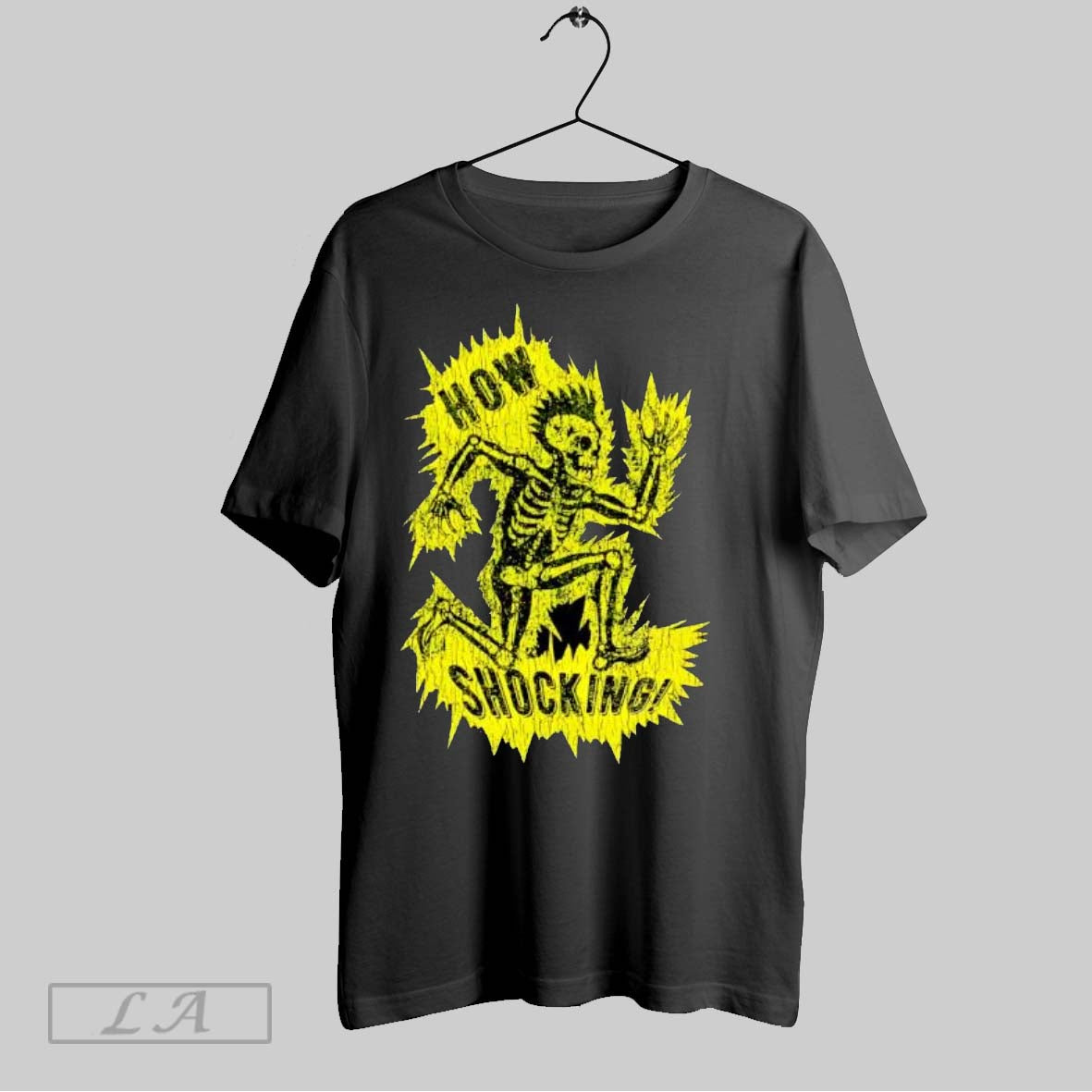 Original How Shocking Skeleton Mohawk Electricity Punk