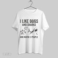 Original I Like Dogs And Sharks And Maybe 3 People Ladies
