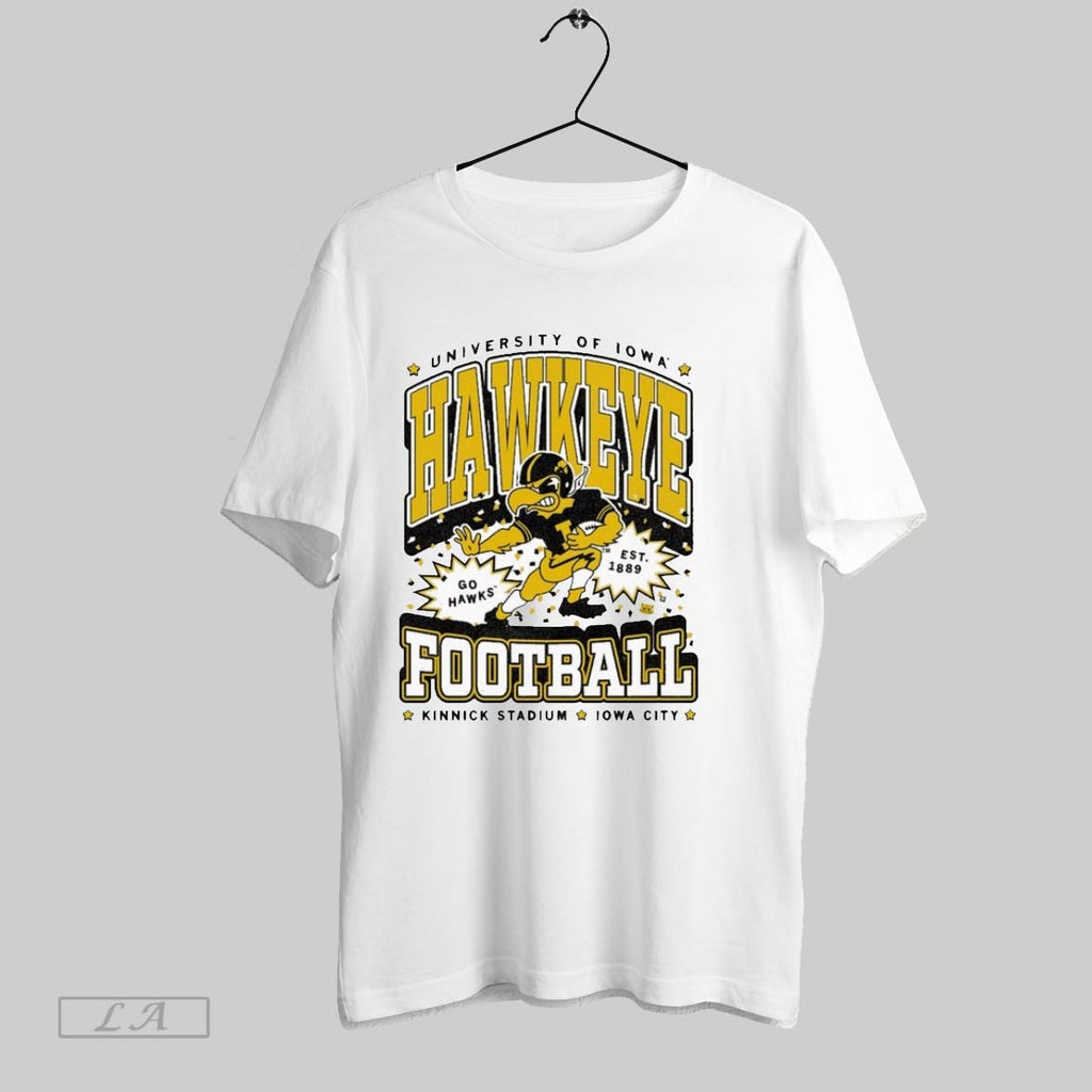 Original Iowa Hawkeyes Go Hawks Kinnick Stadium City Est 1889 Mascot