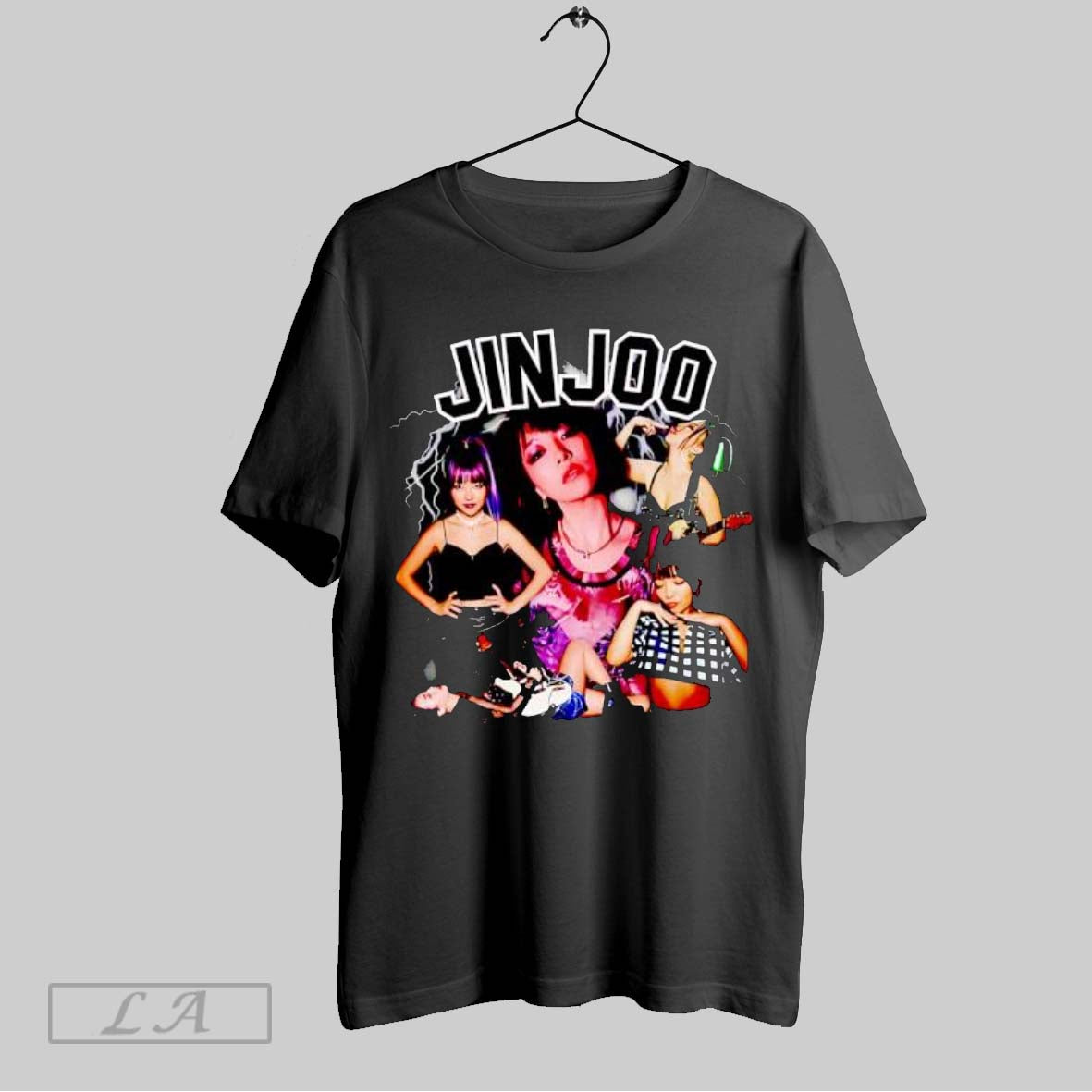 Original Jinjoo Electric Guitar Collage Graphic