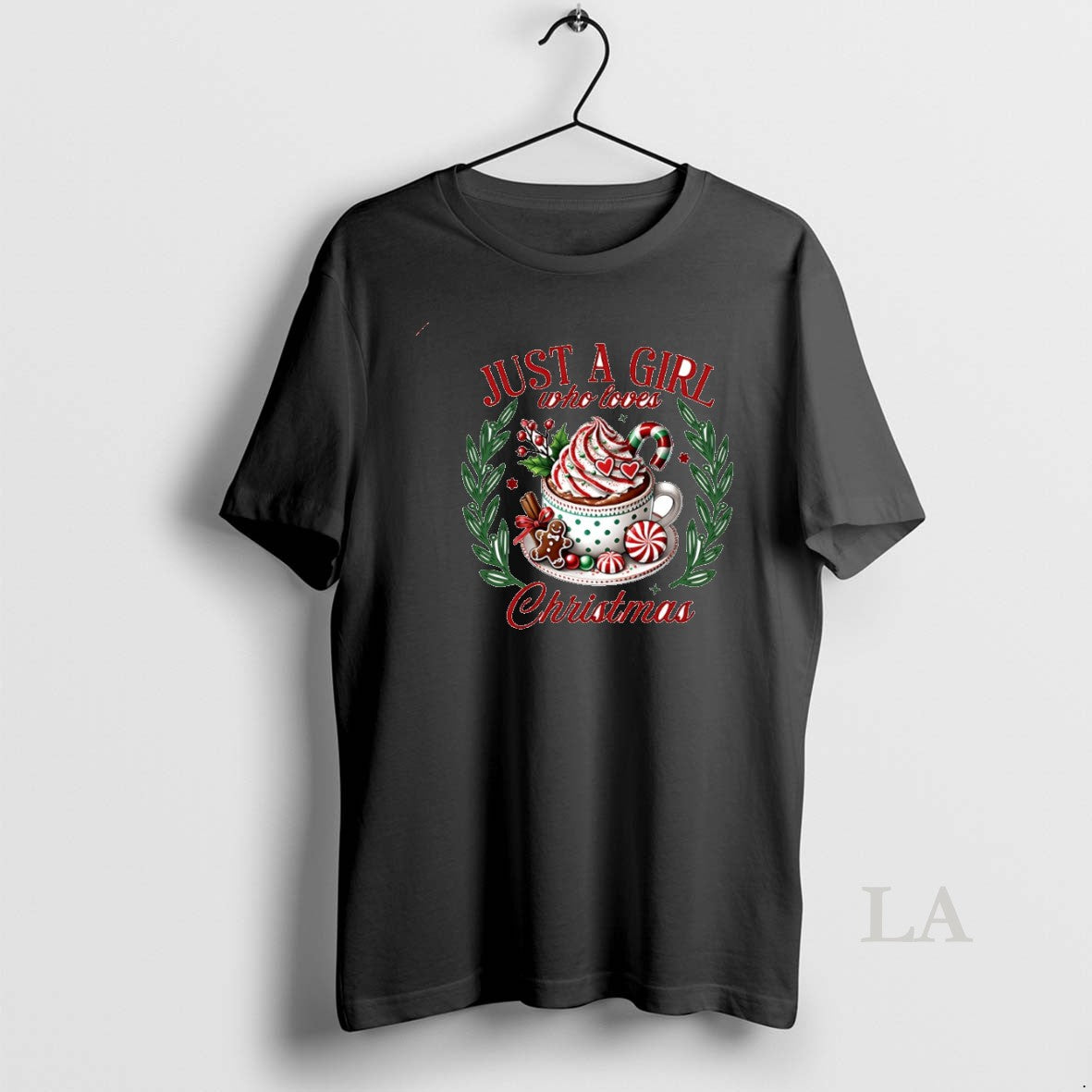 Original Just A Girl Who Loves Christmas Cocoa Circle