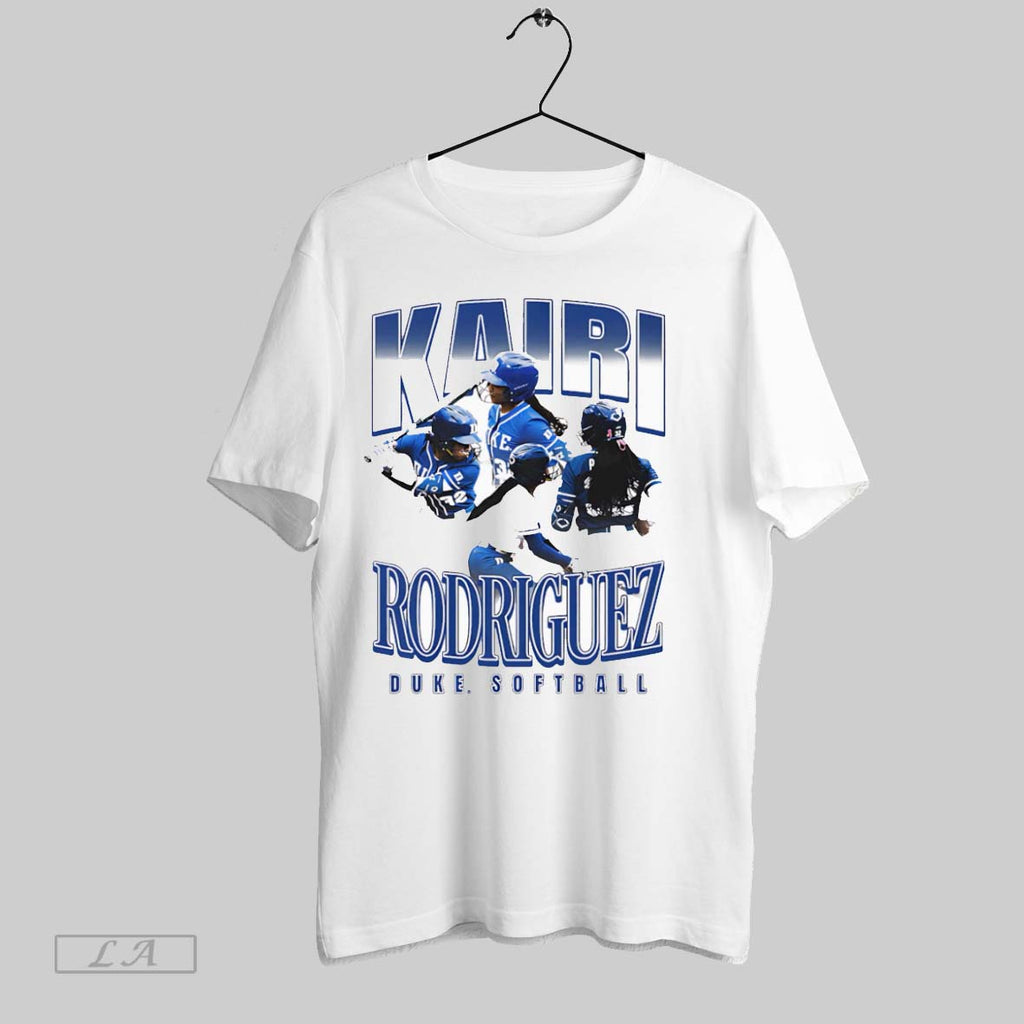 Original Kairi Rodriguez Duke Softball Retro 90s White Poster