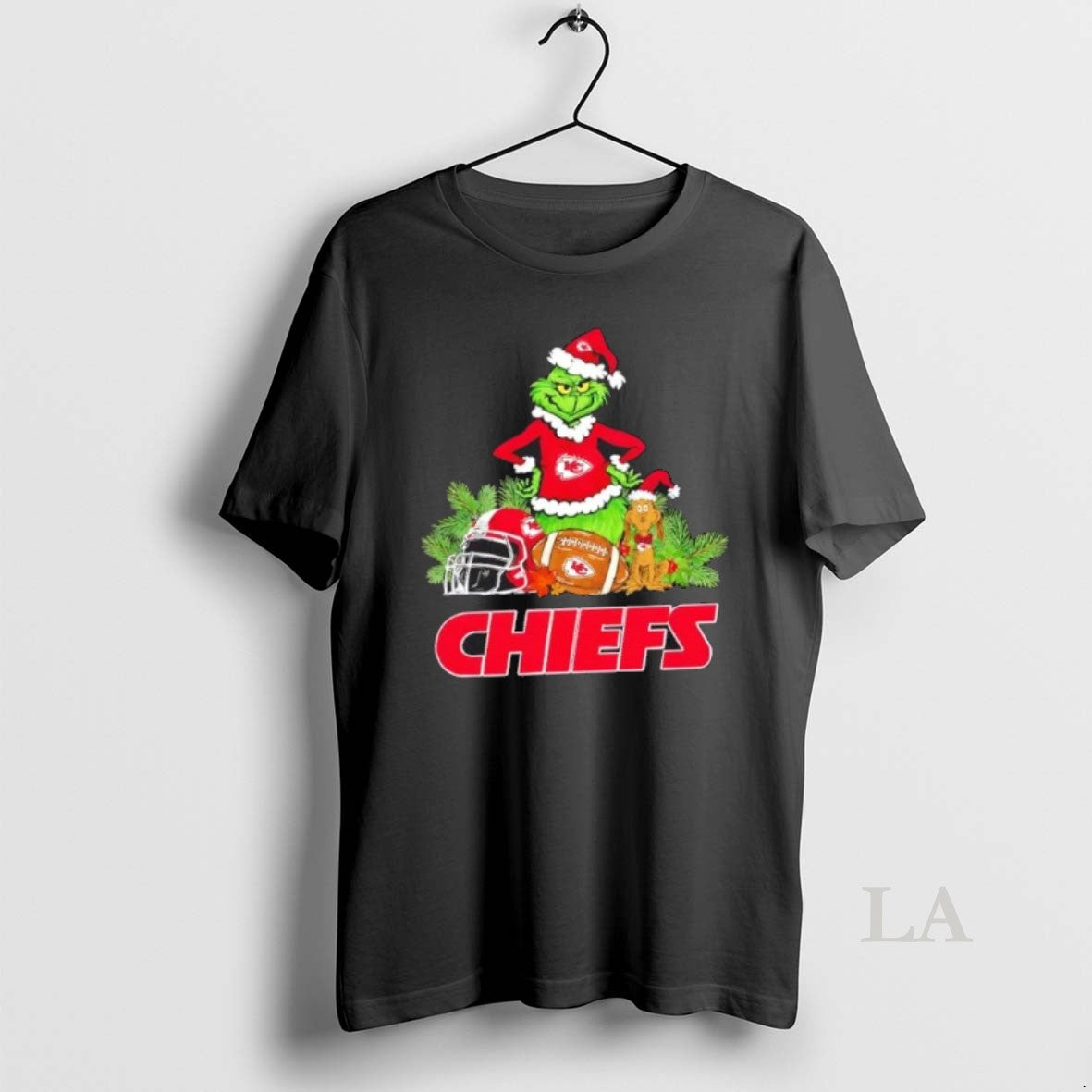 Original Kansas City Chiefs Football X Grinch Merry Christmas Graphic