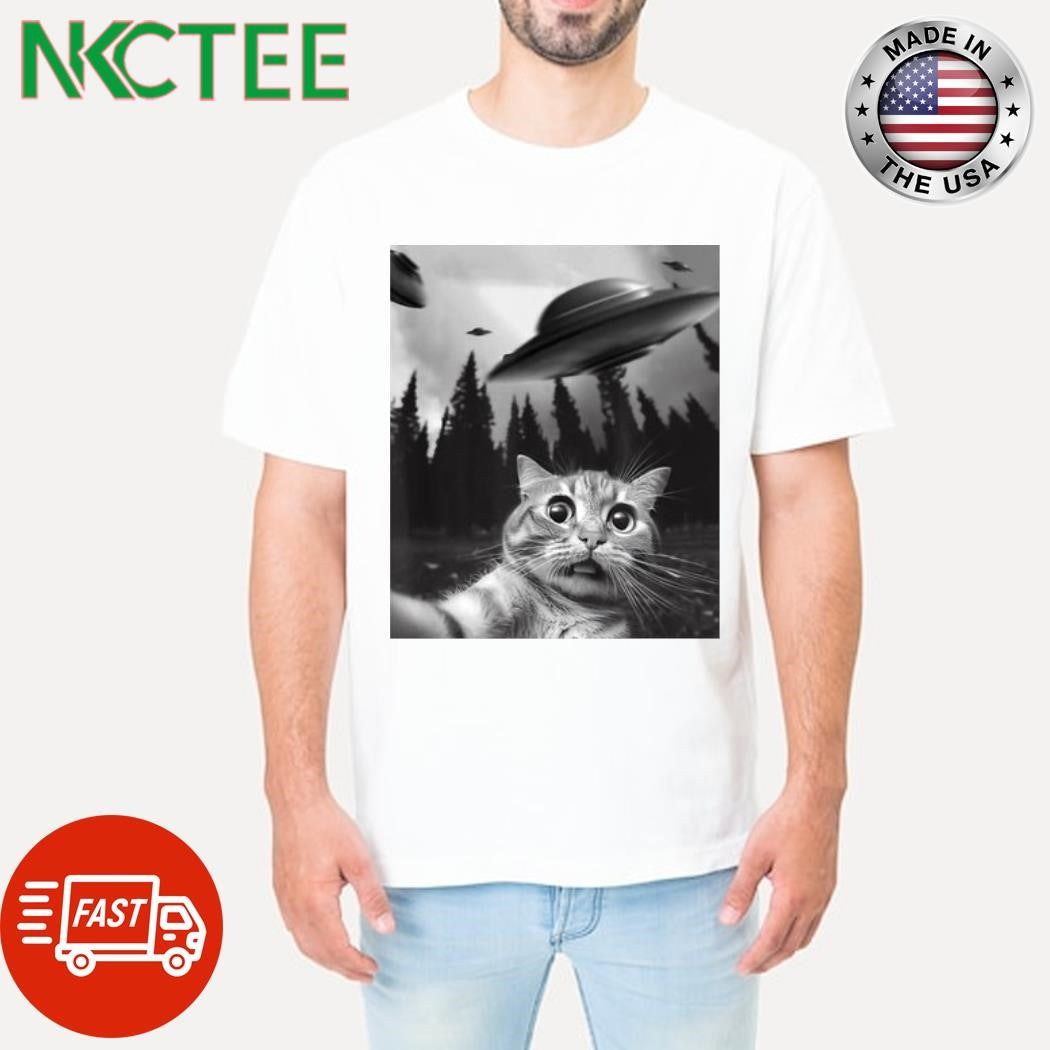 Original Keith Hernandez Wearing Cat Selfie With Ufos Shirt