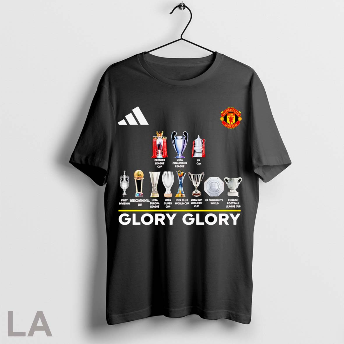 Original Manchester United Glory Glory Trophies