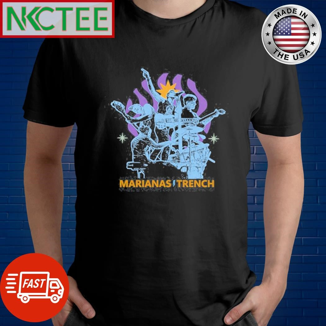 Original Music Notes Graffiti Vector New Marianas Trench Destined For The Storm Shirt