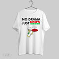 Original No Drama Just Imos Pizza White Poster