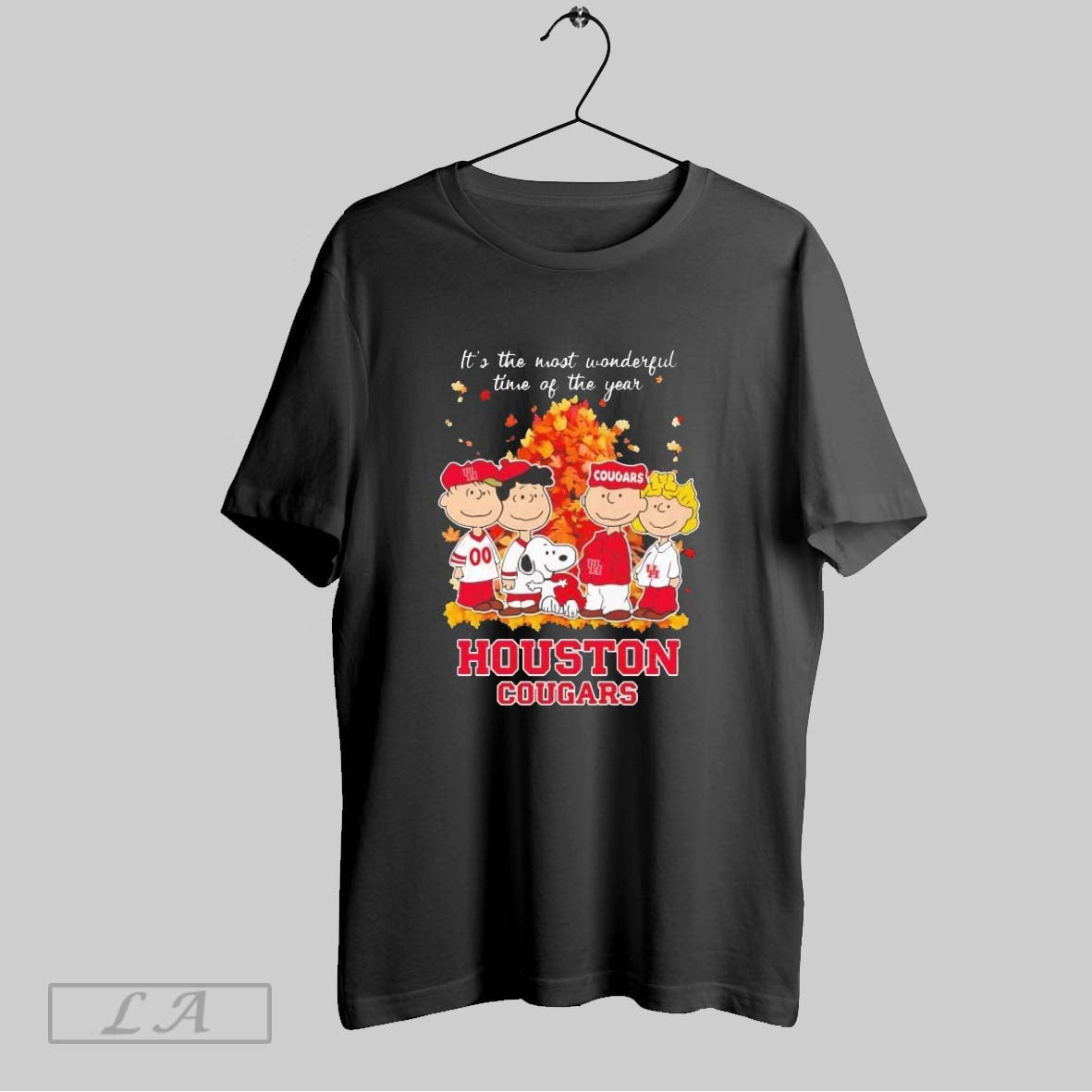 Original Peanuts Houston Cougars Fall Its The Most Wonderful Time Ladies