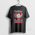 Original Real Women Love Baseball Smart Women Love The Cincinnati Reds Diamond Heart 2025 Long
