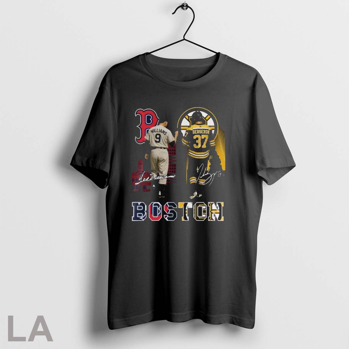 Original Red Sox Ted Williams And Bruins Patrice Bergeron