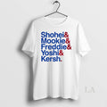 Original Shohei Mookie Freddie Yoshi Kersh Los Angeles Dodgers Baseball Ampersand Stars 2025