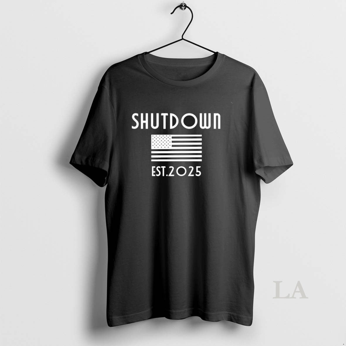 Original Shutdown White House Est 2025 American Flag