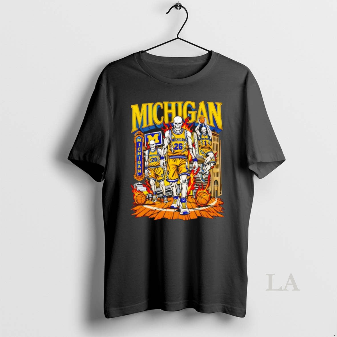 Original Skeletons Michigan Wolverines Basketball Players Ncaa Final Four