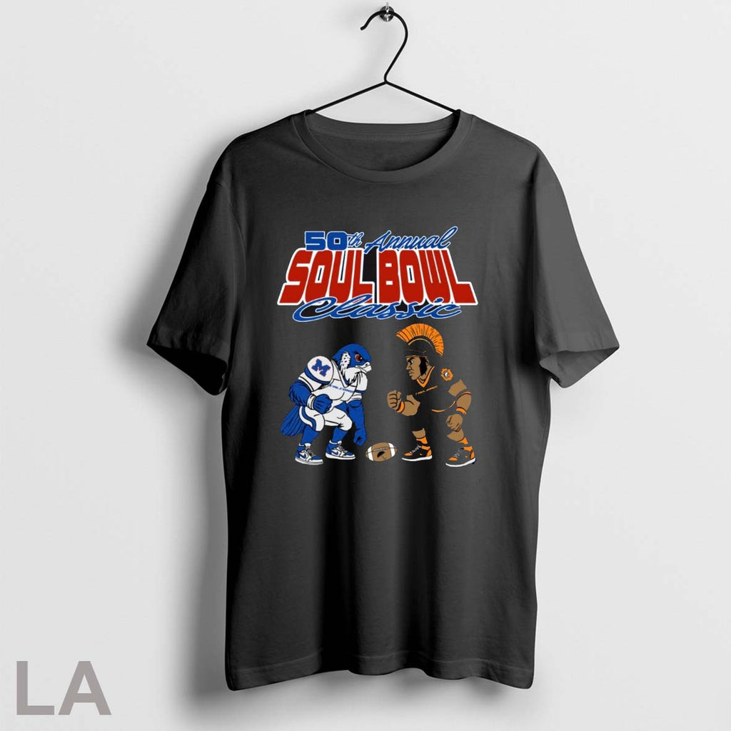 Original Soul Bowl 50th Annual Classic Millwood Falcons Vs Douglass Trojans Mascots