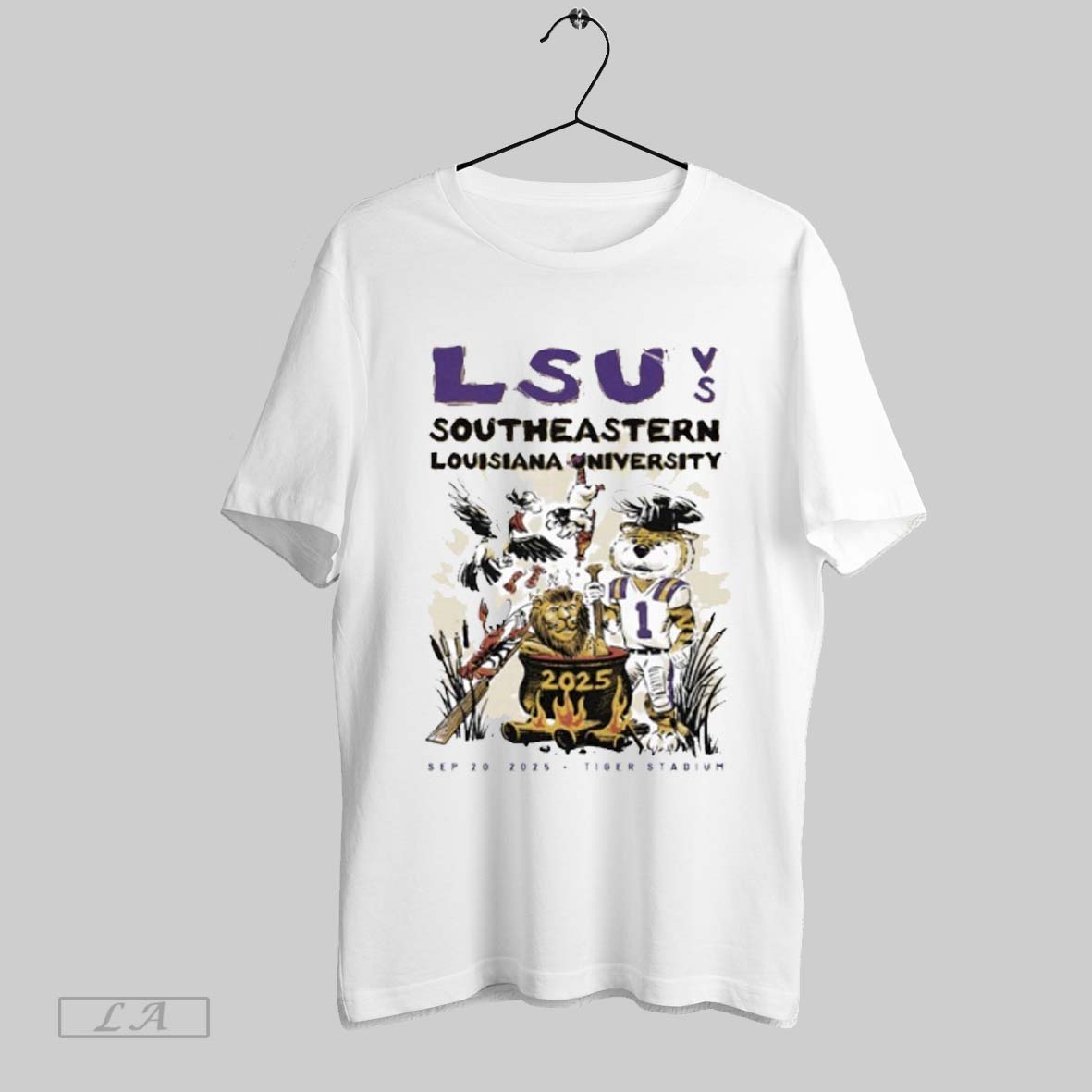 Original Southeastern Louisiana Lions Vs Lsu Tigers Game Day 2025