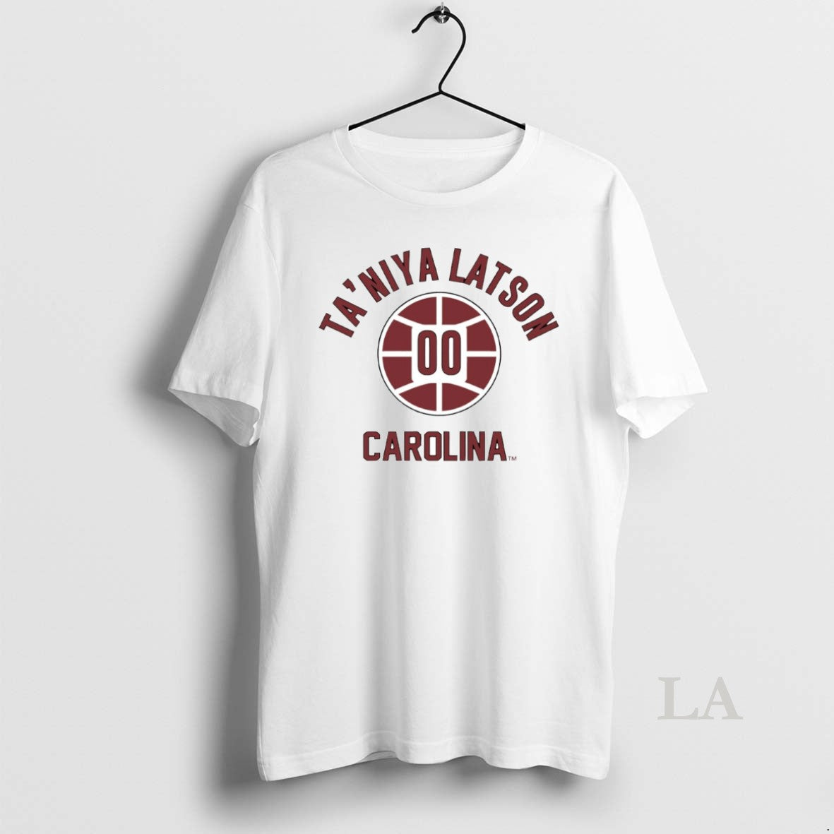 Original Taniya Latson 00 South Carolina Gamecocks Basketball Name And Number Circle
