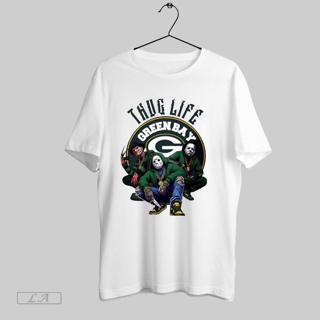 Original Thug Life Green Bay Freddy Jason Michael Myers Halloween Packers