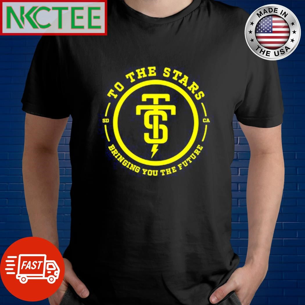 Original To the stars bringing you the future monogram circle shirt