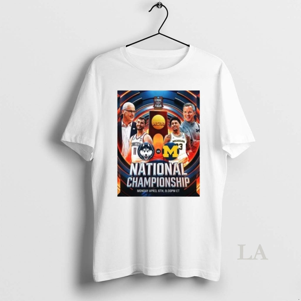 Original Uconn Huskies Vs Michigan Wolverines Mens Basketball 2026 Ncaa National Championship