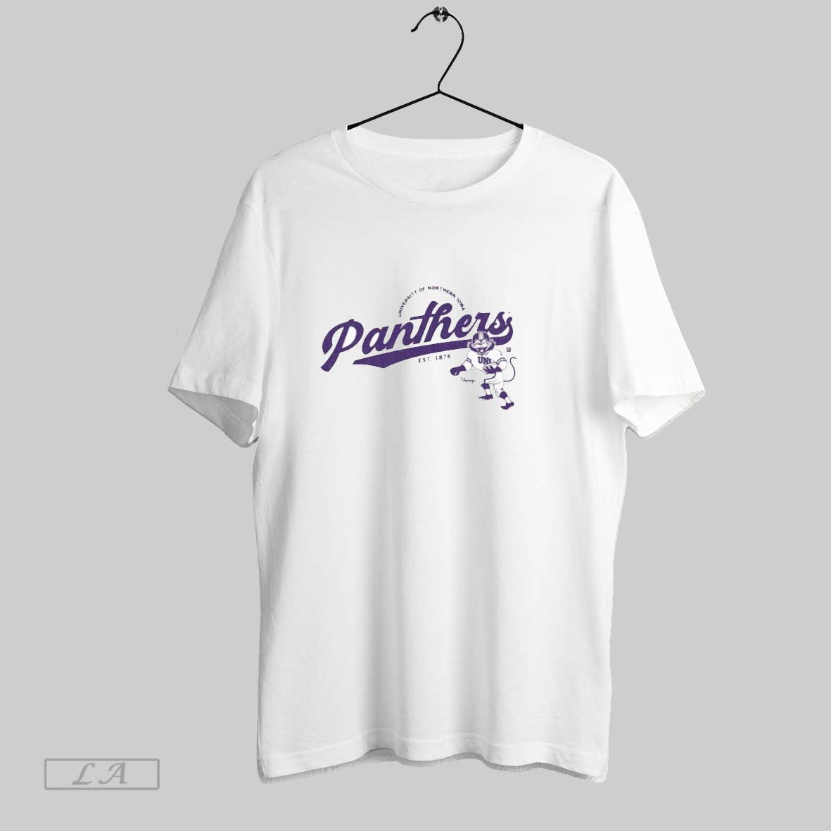 Original University Of Northern Iowa Panthers Script Logo Heavyweight