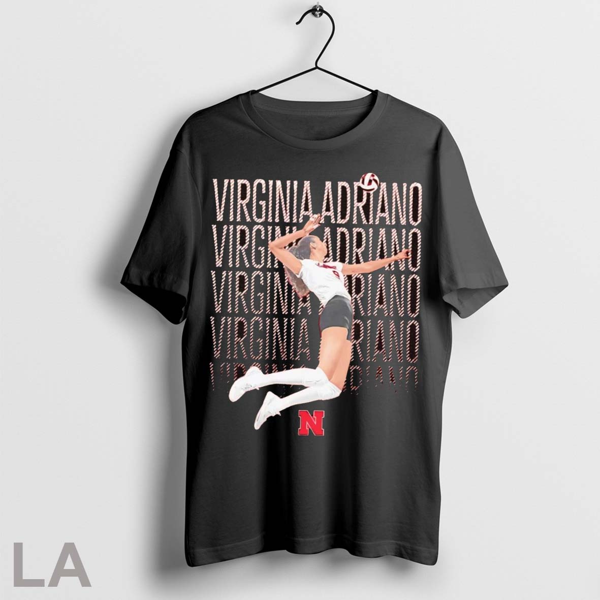 Original Virginia Adriano Jump Illustrated Nebraska Volleyball