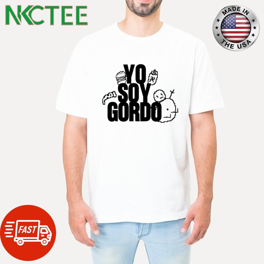 Original Yo soy gordo snow people pixel shirt