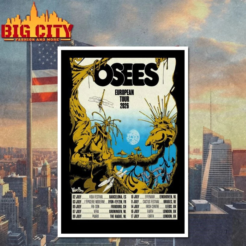 Osees European 2026 Tour Poster shirt
