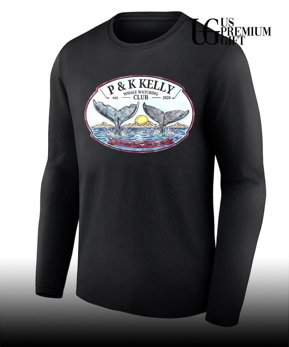 P and K Kelly Whale Watching Club Est 2026 shirt